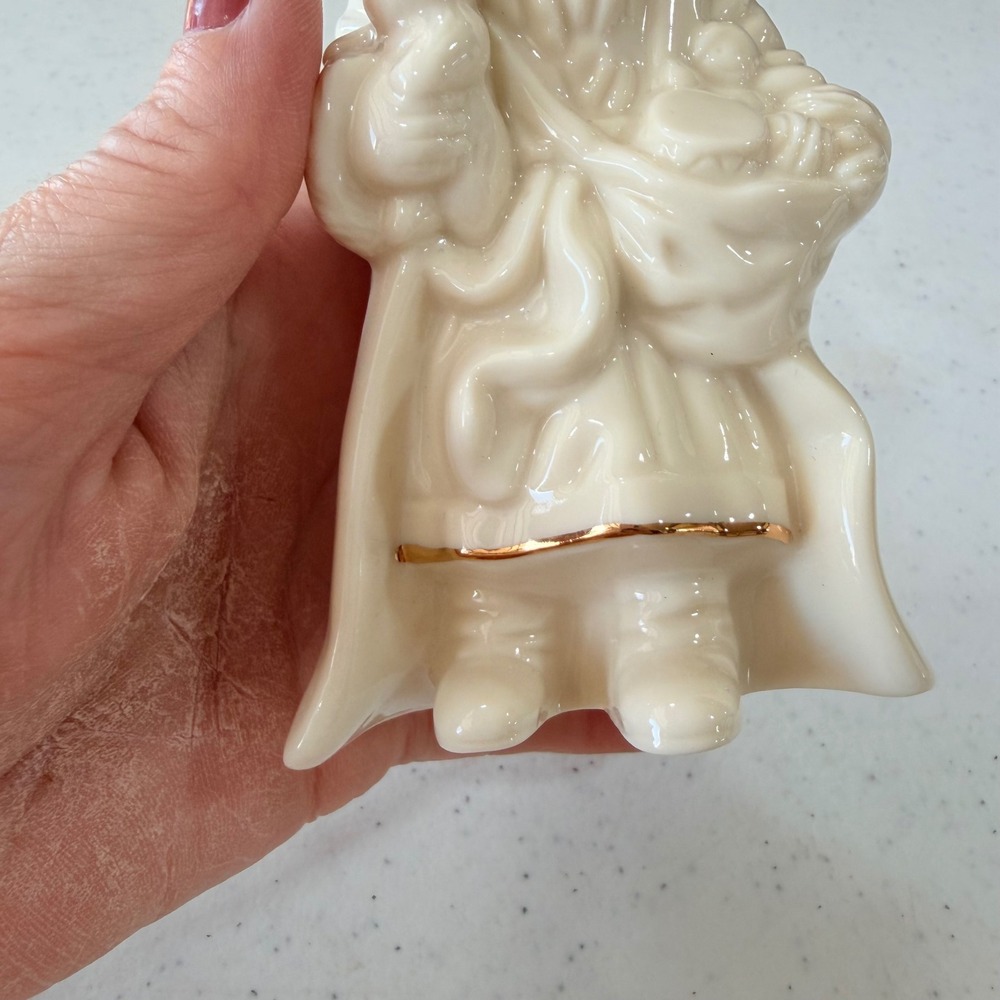 Lenox‎ Ivory China Santa Claus Figurine Gold Trim 4.5 Inch Holiday Decor - Picture 6 of 10